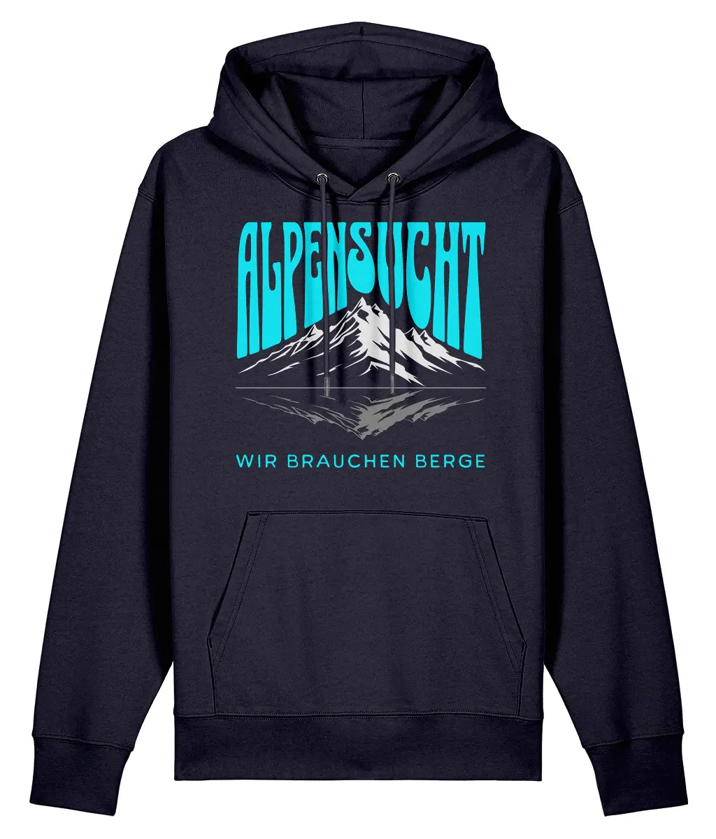 AlpenSucht® Unisex Hoodie "Berge"