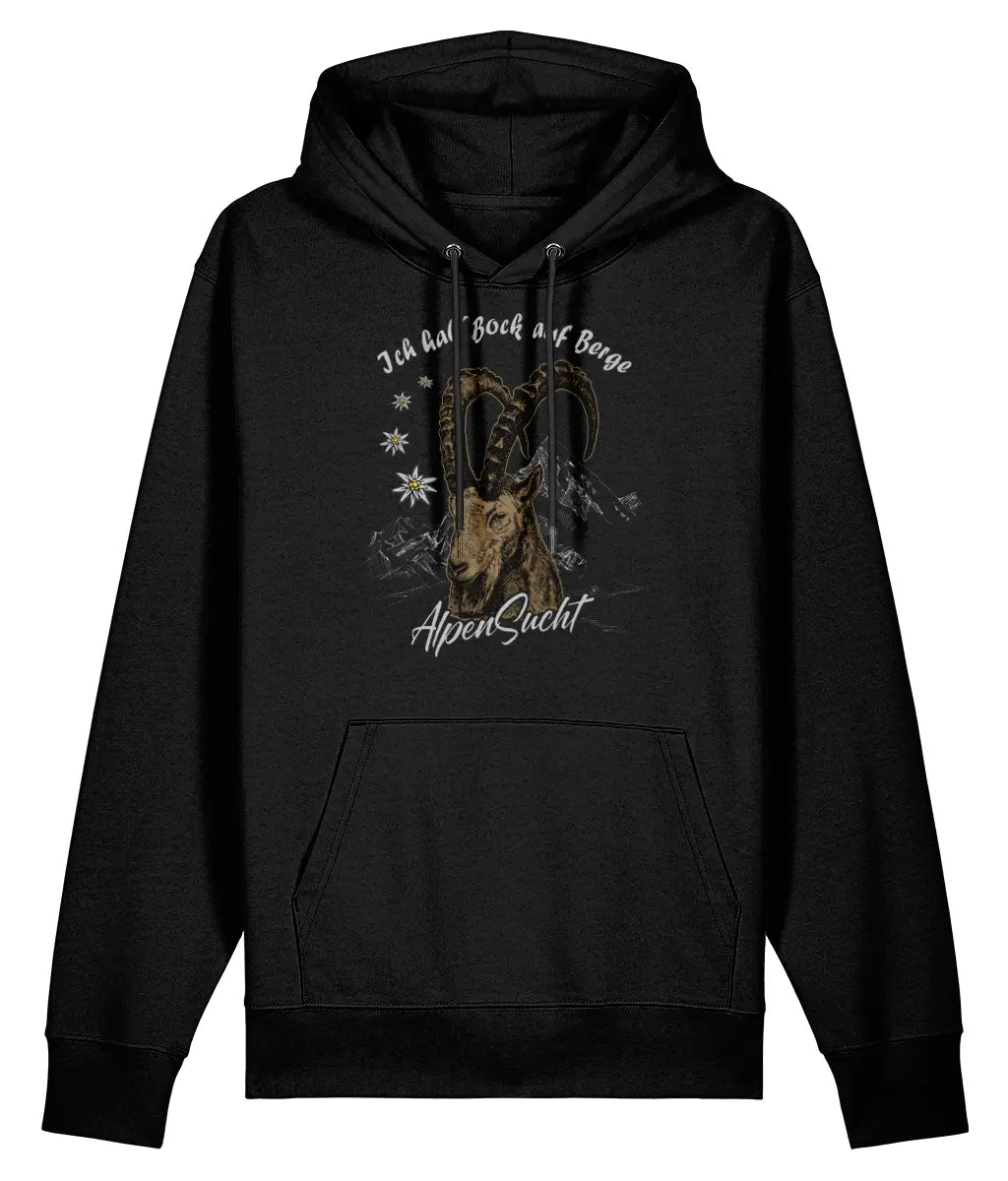 AlpenSucht® Unisex Hoodie "Steinbock"