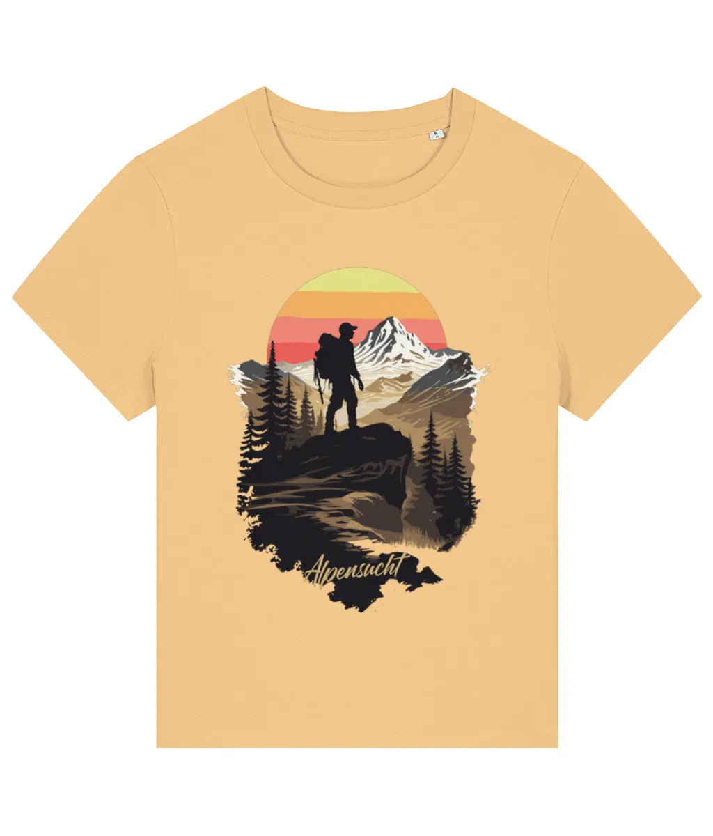 AlpenSucht® Organic Damen T-Shirt "Wanderer"