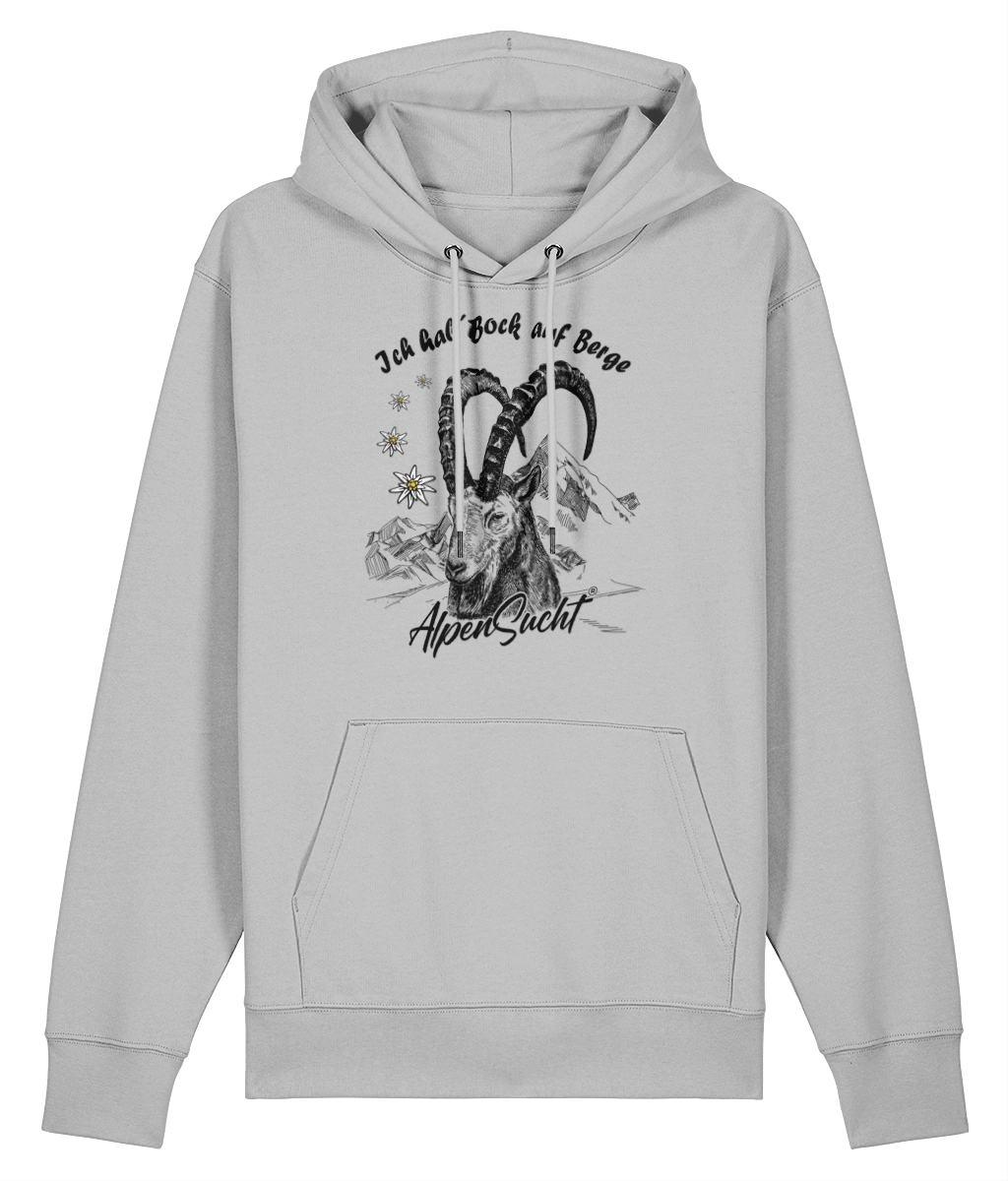 AlpenSucht® Unisex Hoodie "Steinbock"