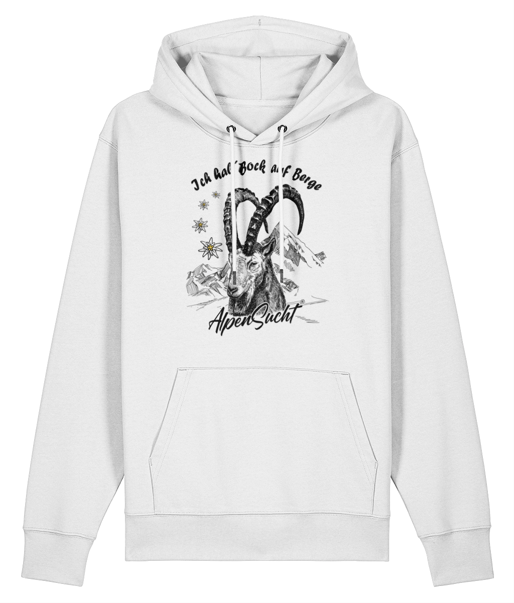 AlpenSucht® Unisex Hoodie "Steinbock"