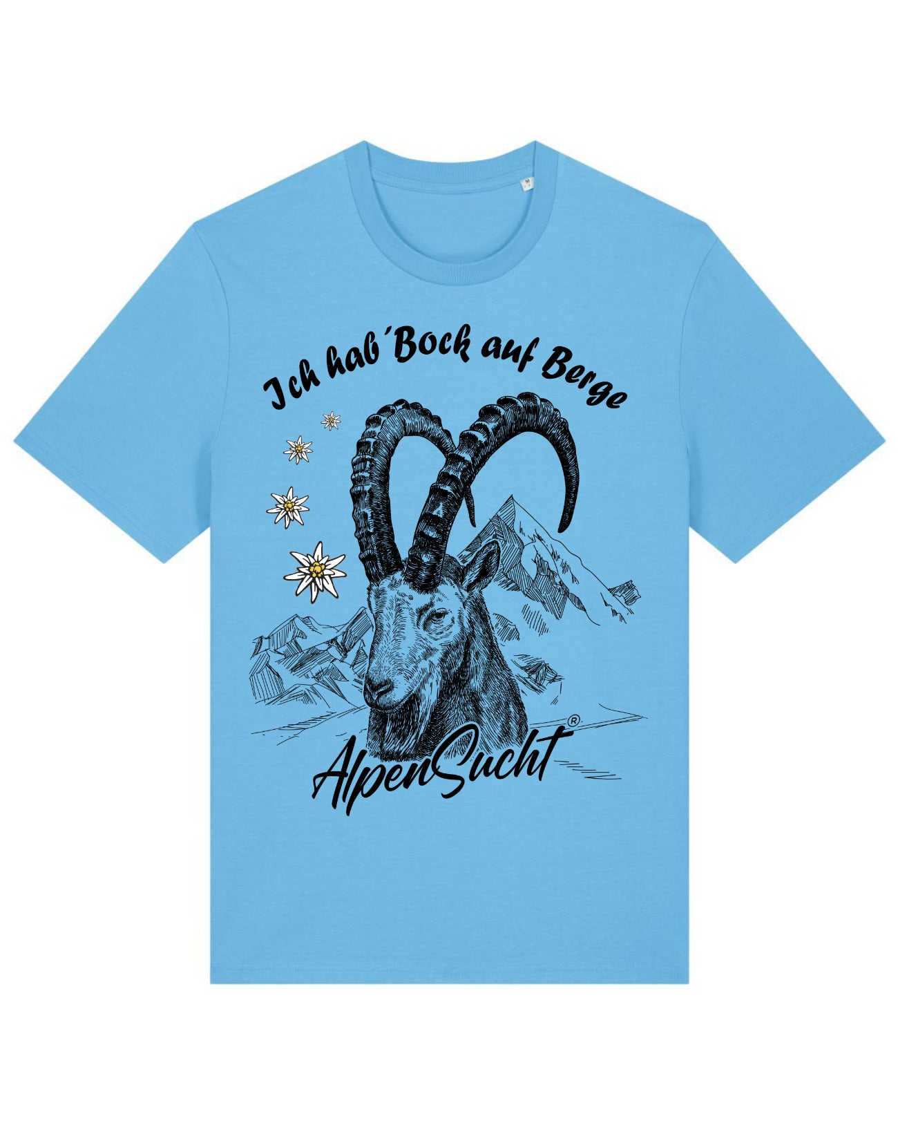 AlpenSucht® Organic Unisex T-Shirt "Steinbock"