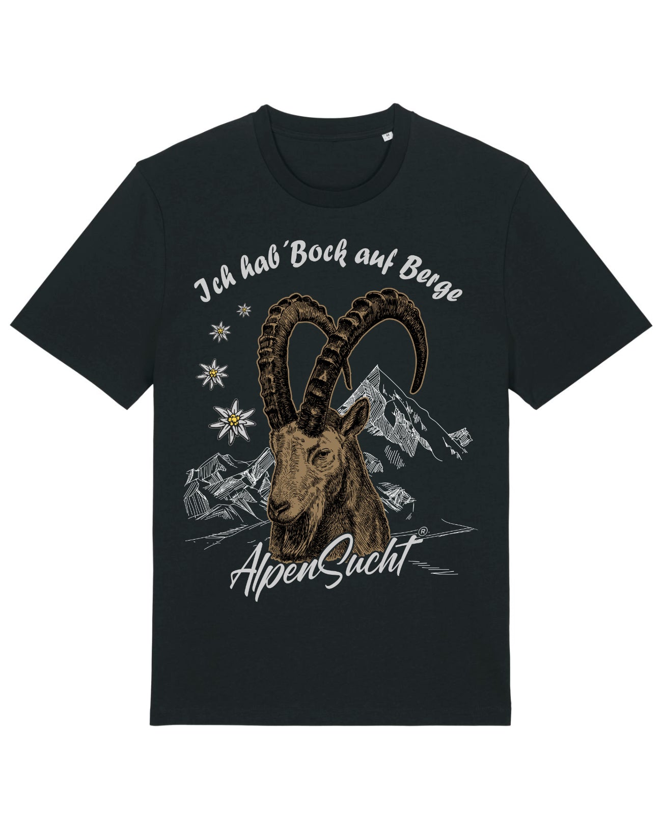 AlpenSucht® Organic Unisex T-Shirt "Steinbock"