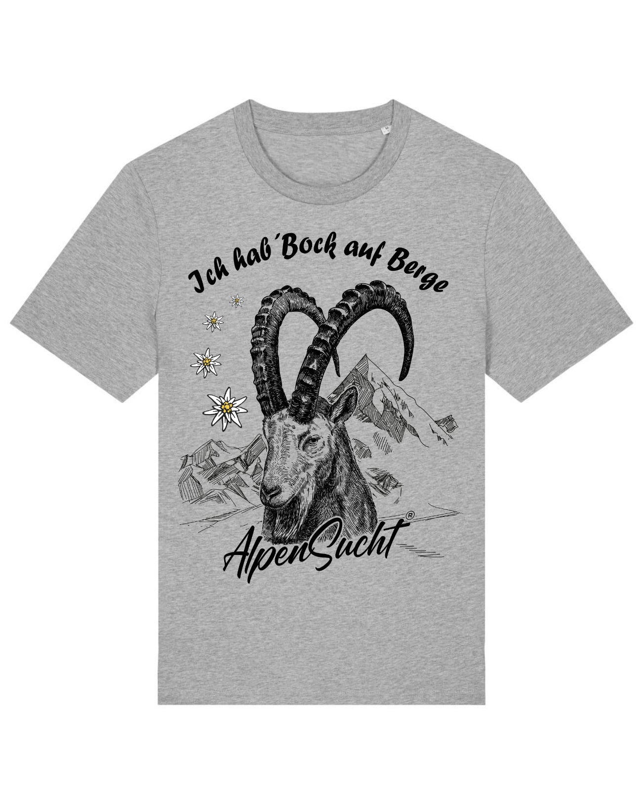 AlpenSucht® Organic Unisex T-Shirt "Steinbock"