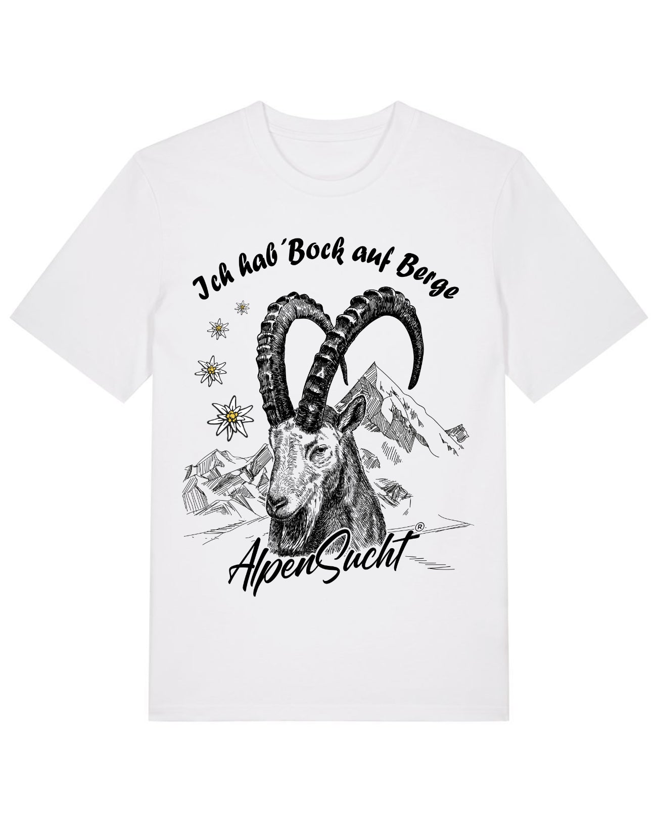 AlpenSucht® Organic Unisex T-Shirt "Steinbock"