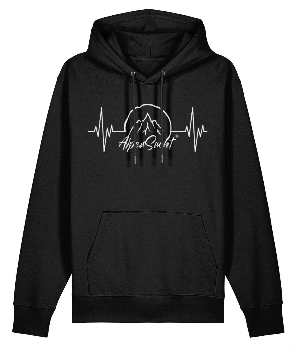 AlpenSucht® Unisex Hoodie "Herzschlag"