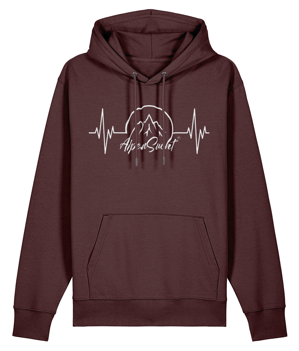 AlpenSucht® Unisex Hoodie "Herzschlag"