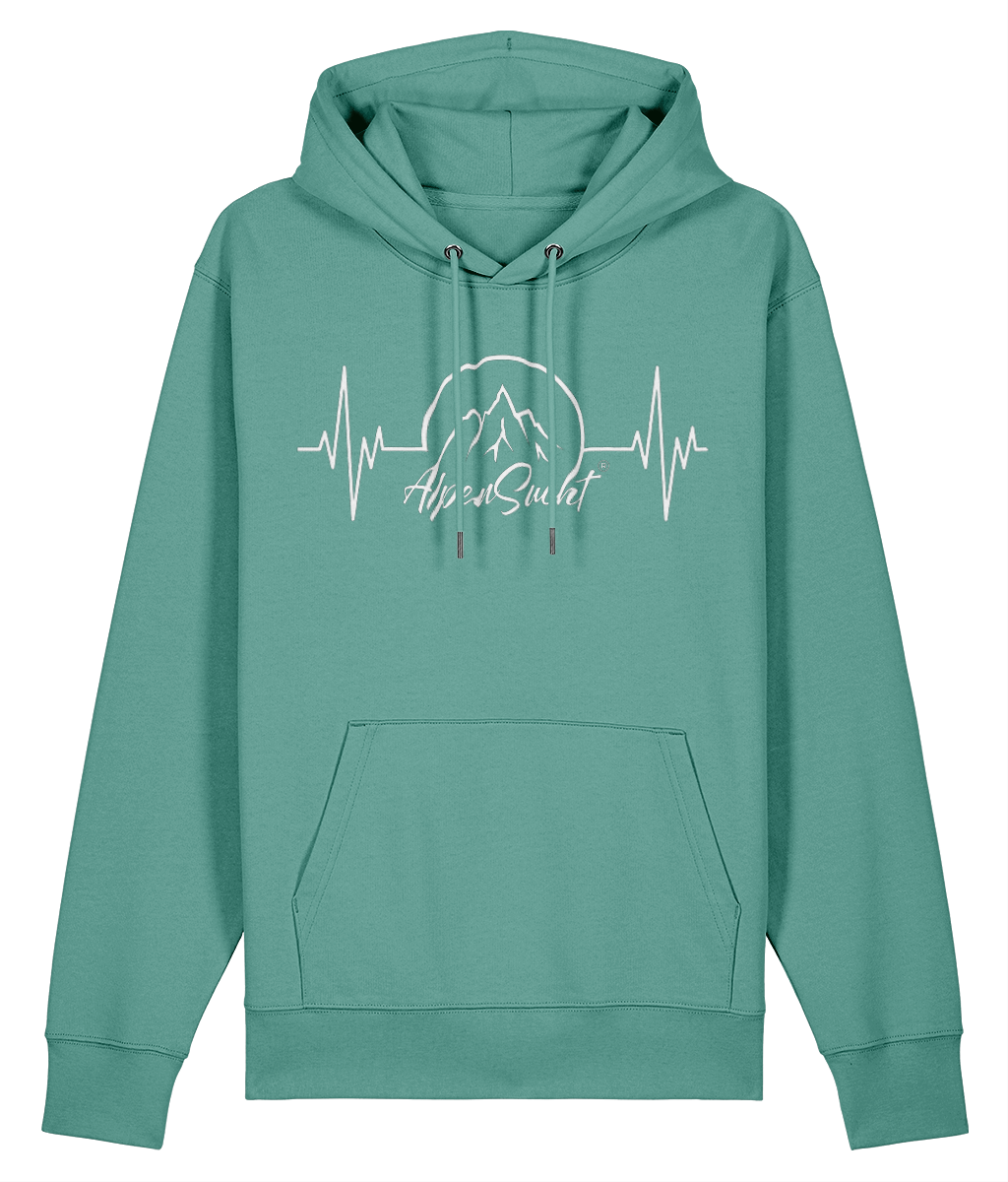 AlpenSucht® Unisex Hoodie "Herzschlag"