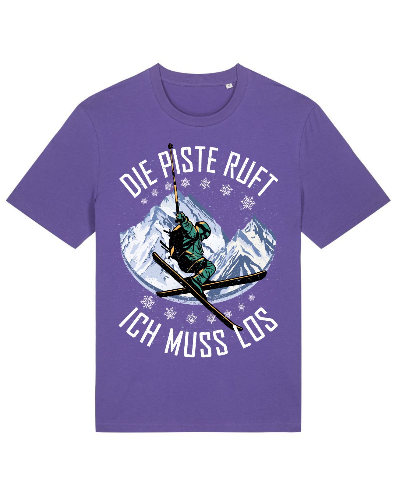 AlpenSucht® Organic Unisex T-Shirt "Die Piste Ruft"