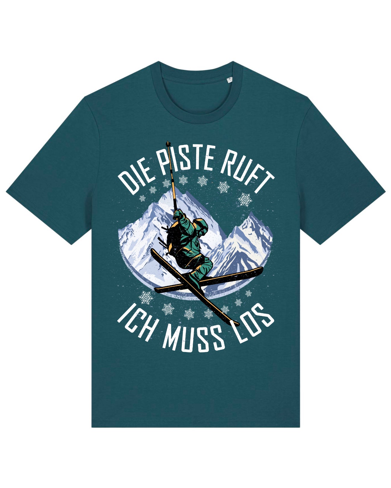 AlpenSucht® Organic Unisex T-Shirt "Die Piste Ruft"