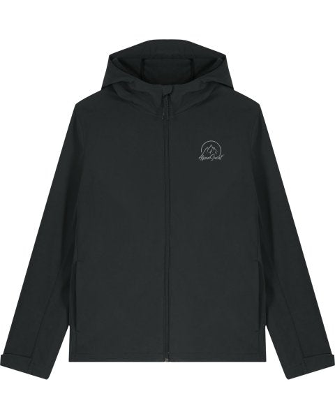 AlpenSucht® Unisex Softshelljacke mit Kapuze