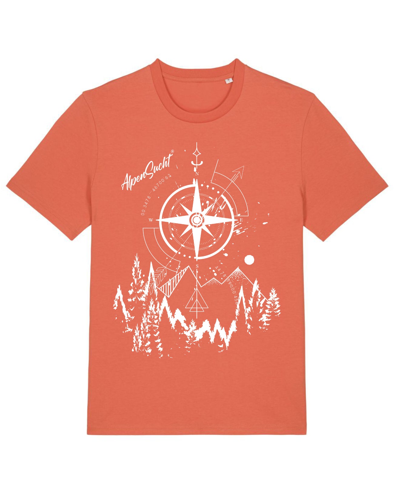 AlpenSucht® Organic Unisex T-Shirt "Kompass"