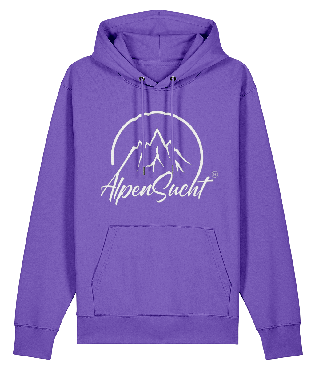 AlpenSucht® Unisex Hoodie mit weißem Logo