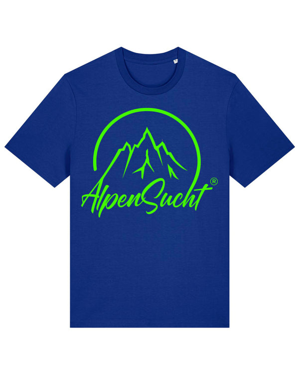 AlpenSucht® Organic Unisex T-Shirt mit grünem Logo