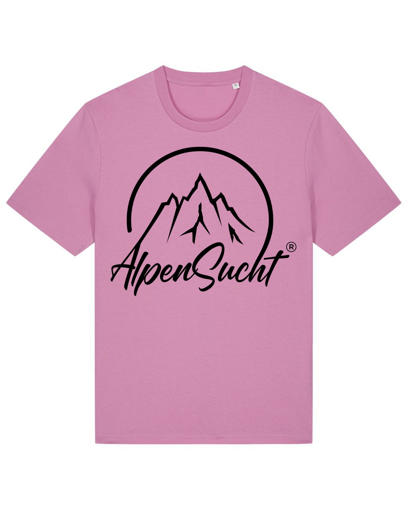 AlpenSucht® Organic Unisex T-Shirt mit schwarzem Logo