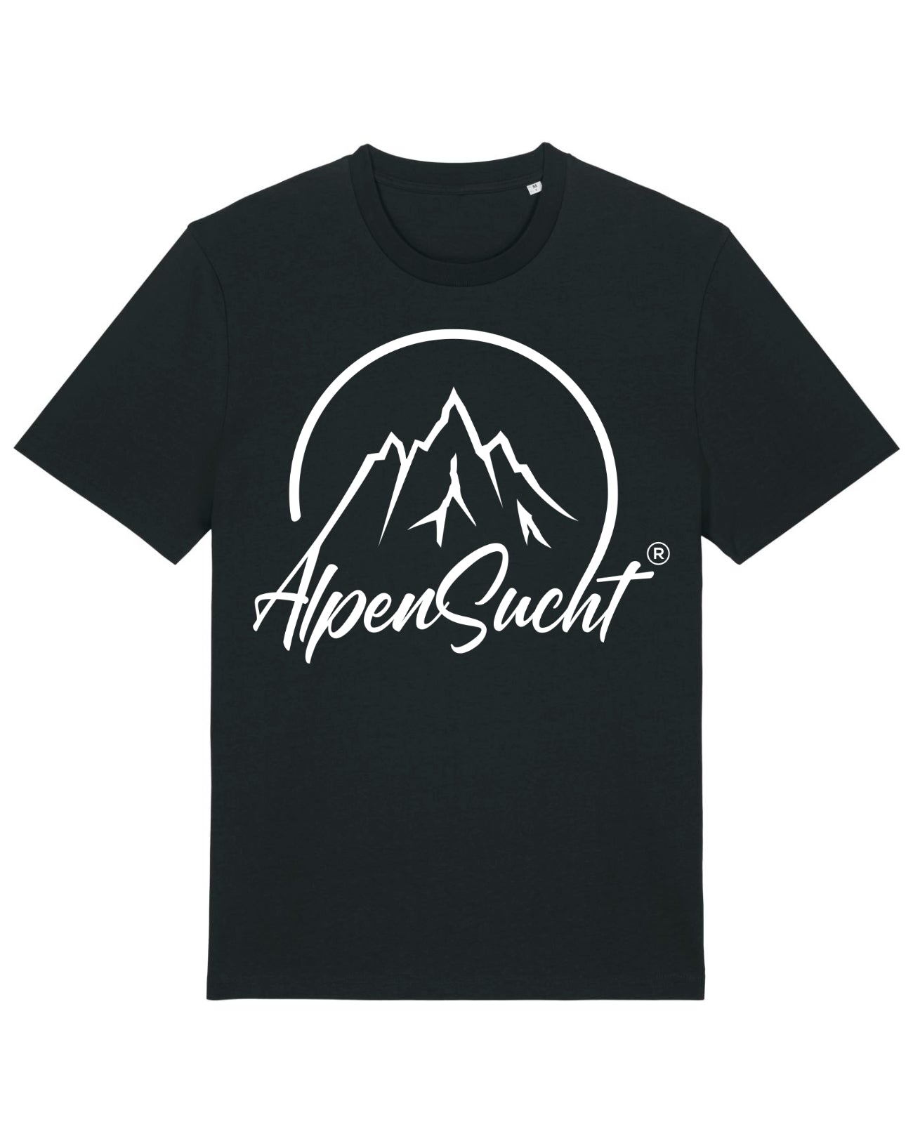 AlpenSucht® Organic Unisex T-Shirt mit weißem Logo