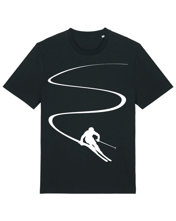 AlpenSucht® Organic Unisex T-Shirt "Skifahrer"