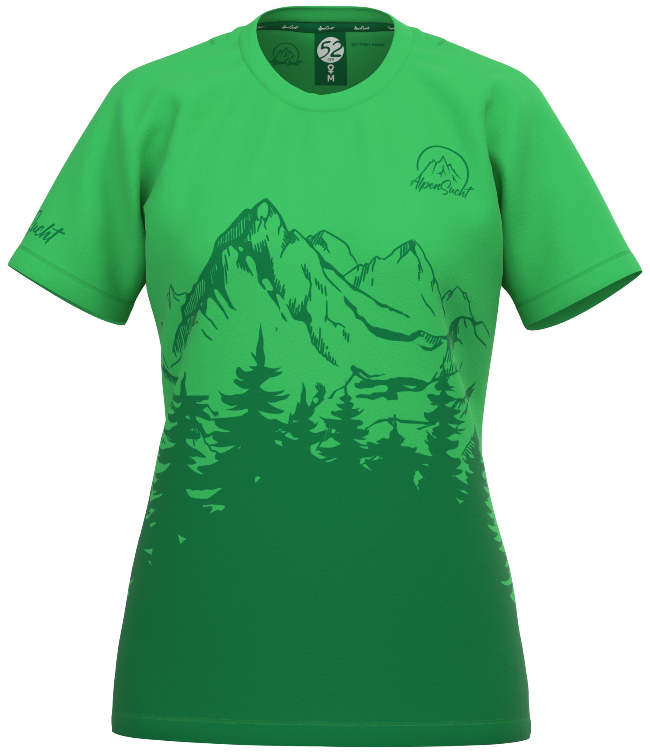 AlpenSucht® Damen Funktionsshirt "Wood"