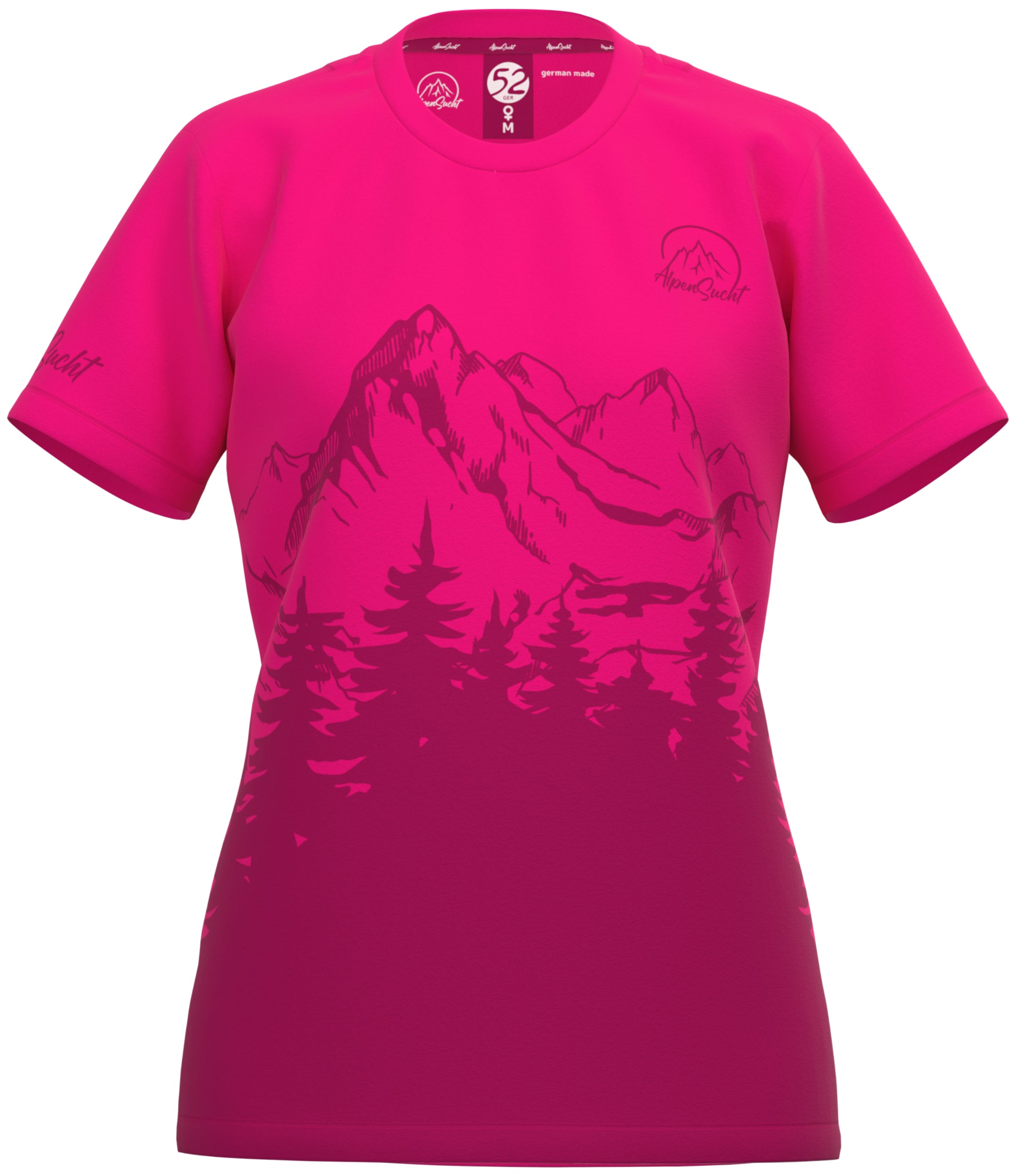 AlpenSucht® Damen Funktionsshirt "Wood"