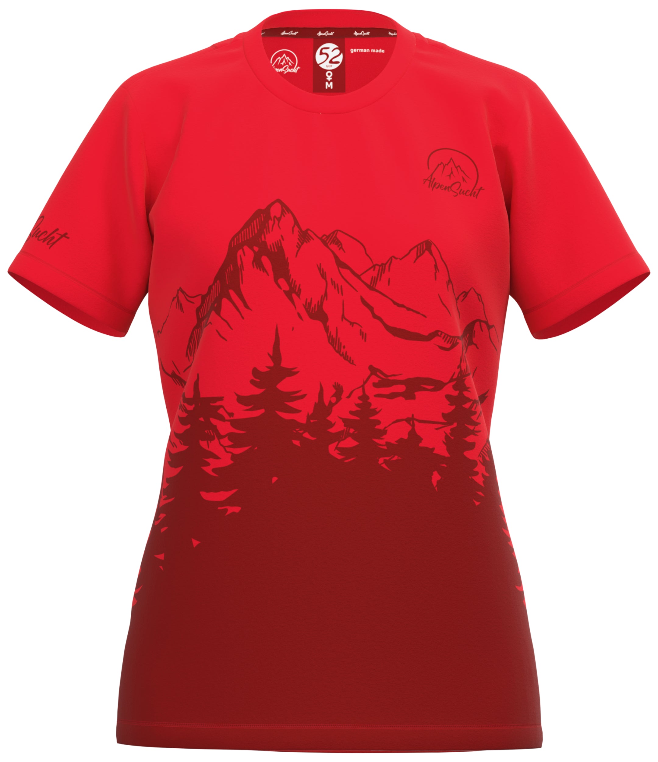 AlpenSucht® Damen Funktionsshirt "Wood"