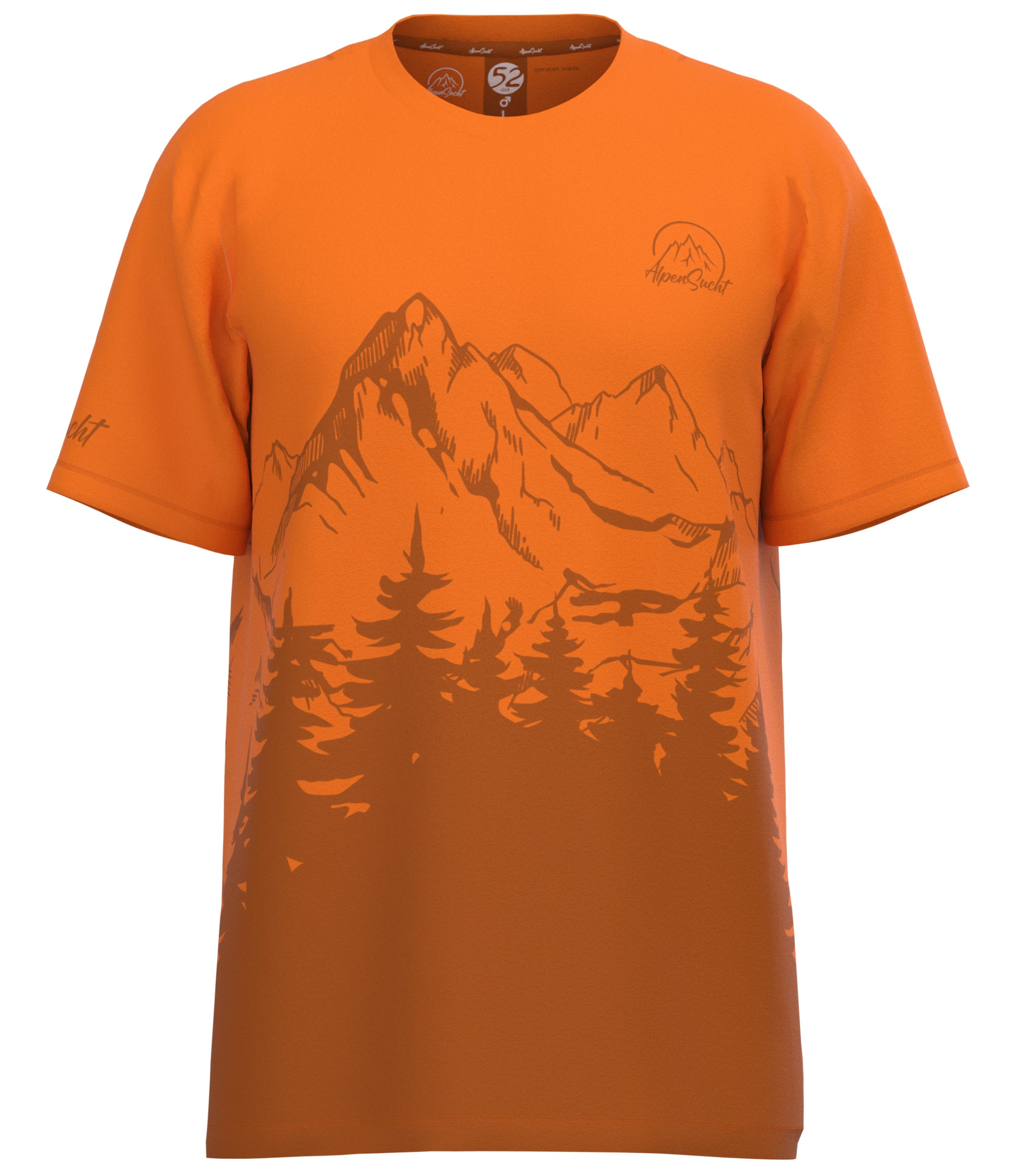 AlpenSucht® Unisex Funktionsshirt "Wood"