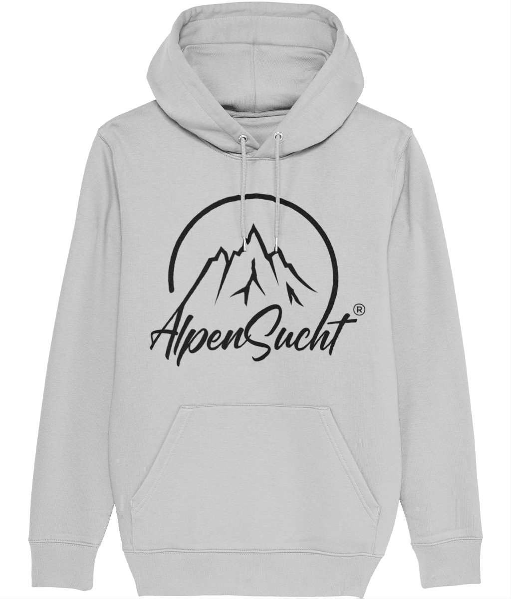 AlpenSucht® Unisex Hoodie Logo schwarz