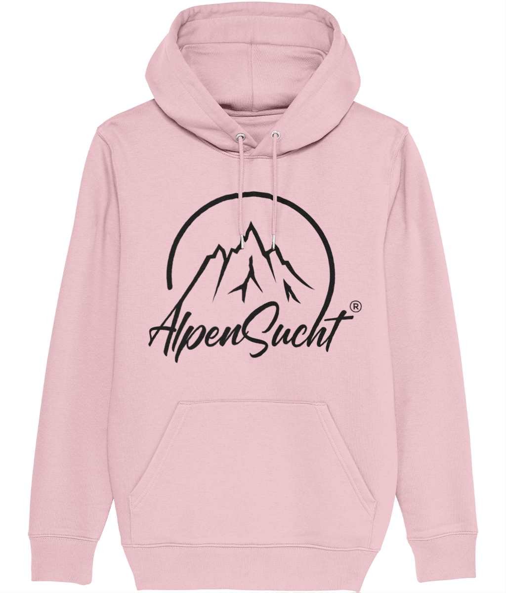 AlpenSucht® Unisex Hoodie Logo schwarz