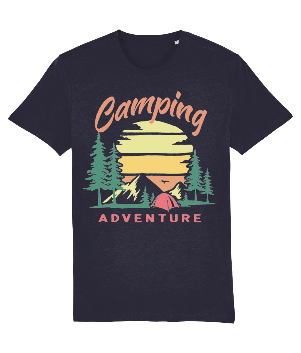 AlpenSucht® Organic Unisex T-Shirt "Camping Adventure"