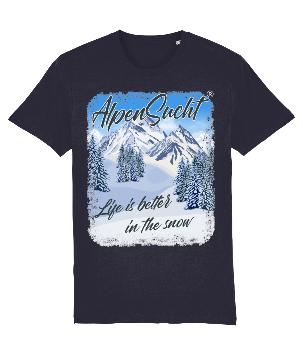 AlpenSucht® Organic Unisex T-Shirt "In The Snow"