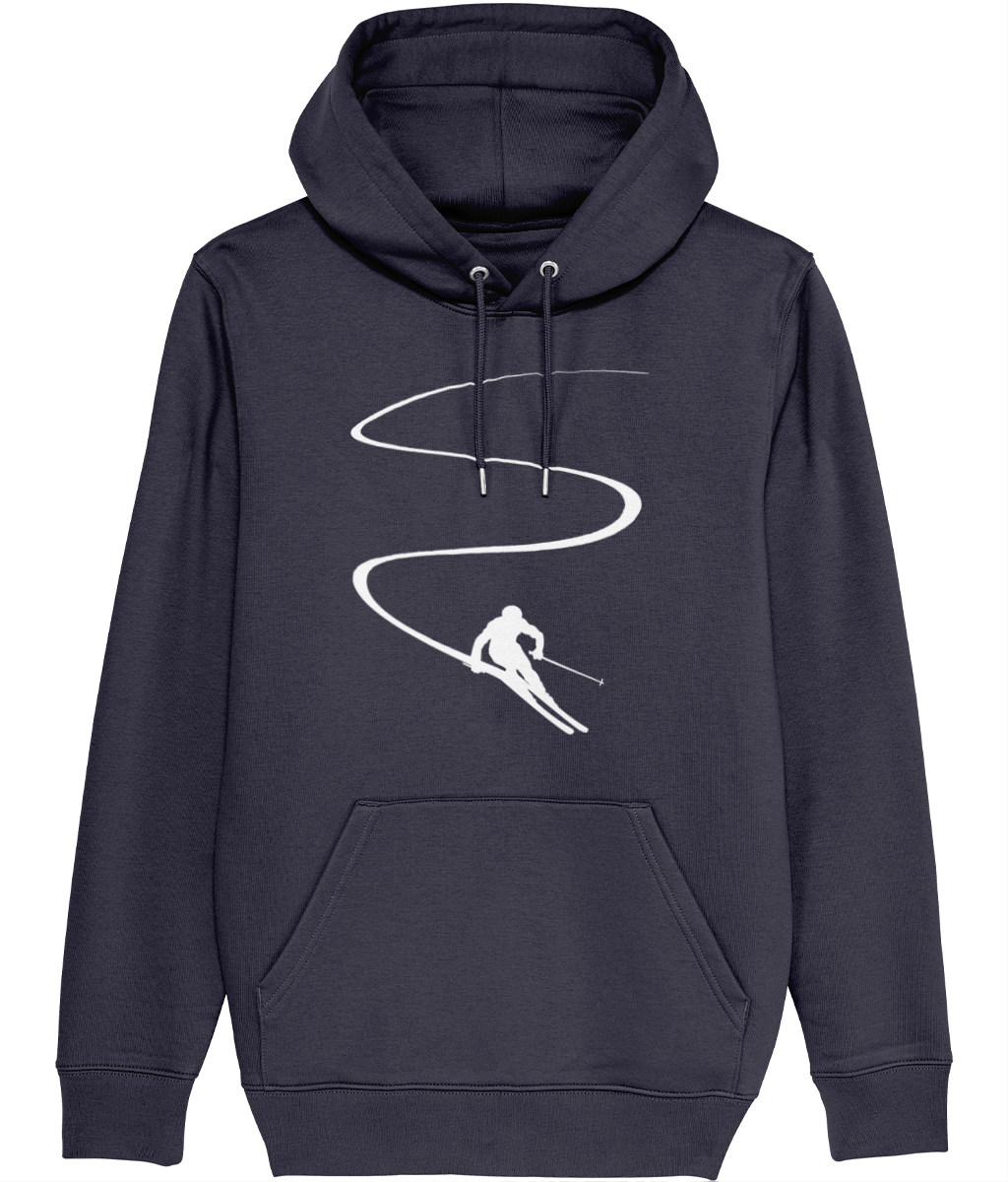 AlpenSucht® Unisex Hoodie "Skifahrer"