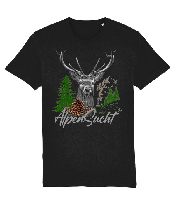 AlpenSucht® Organic Unisex T-Shirt "Hirsch"