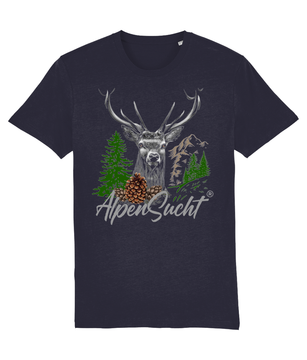 AlpenSucht® Organic Unisex T-Shirt "Hirsch"