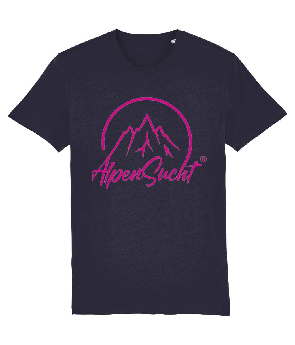 AlpenSucht® Organic Unisex T-Shirt Logo pink