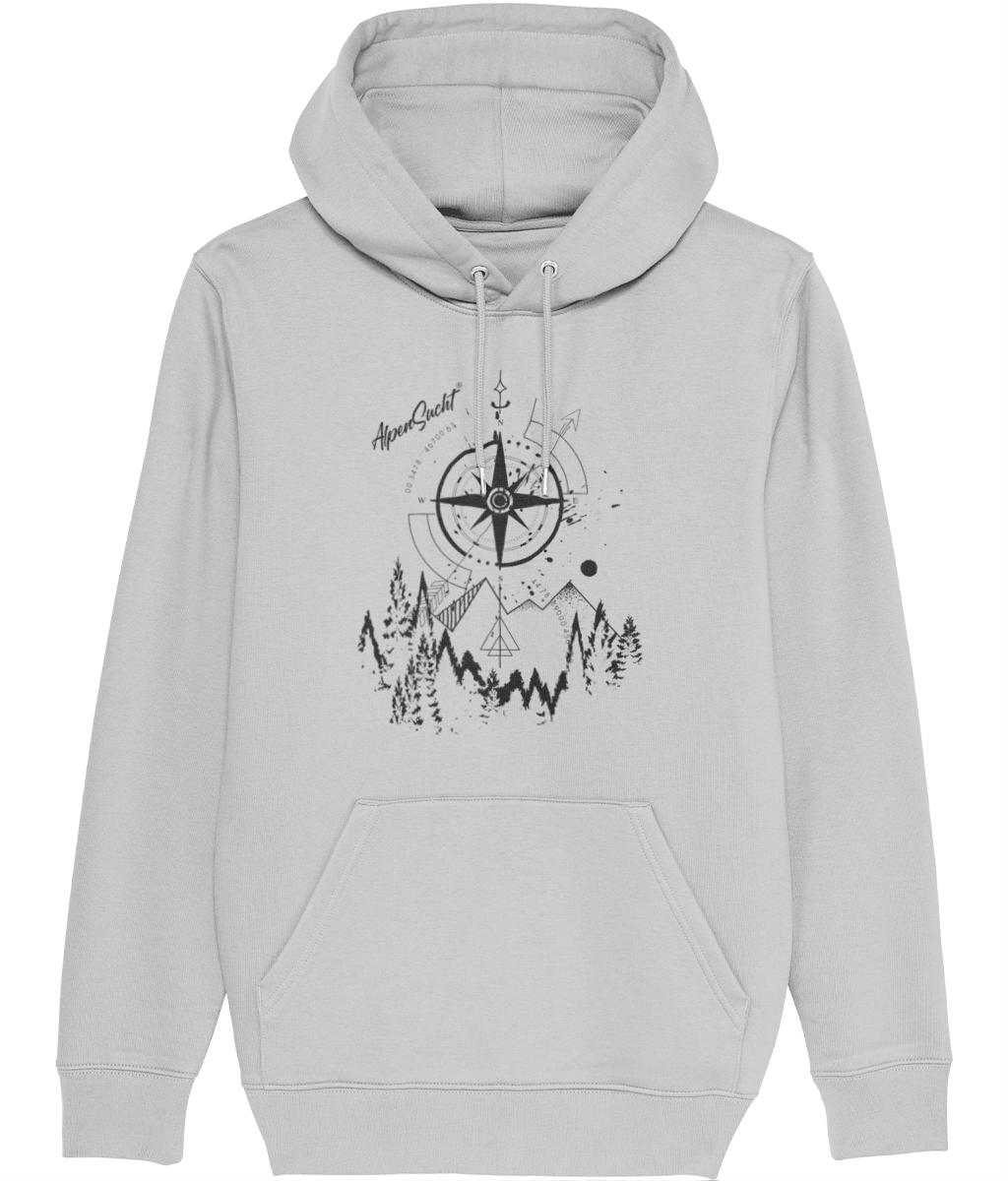 AlpenSucht® Unisex Hoodie "Kompass"