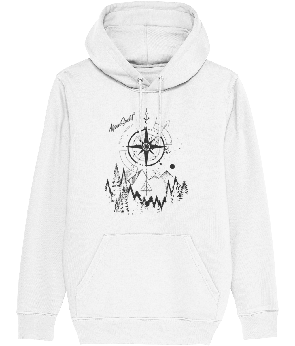 AlpenSucht® Unisex Hoodie "Kompass"