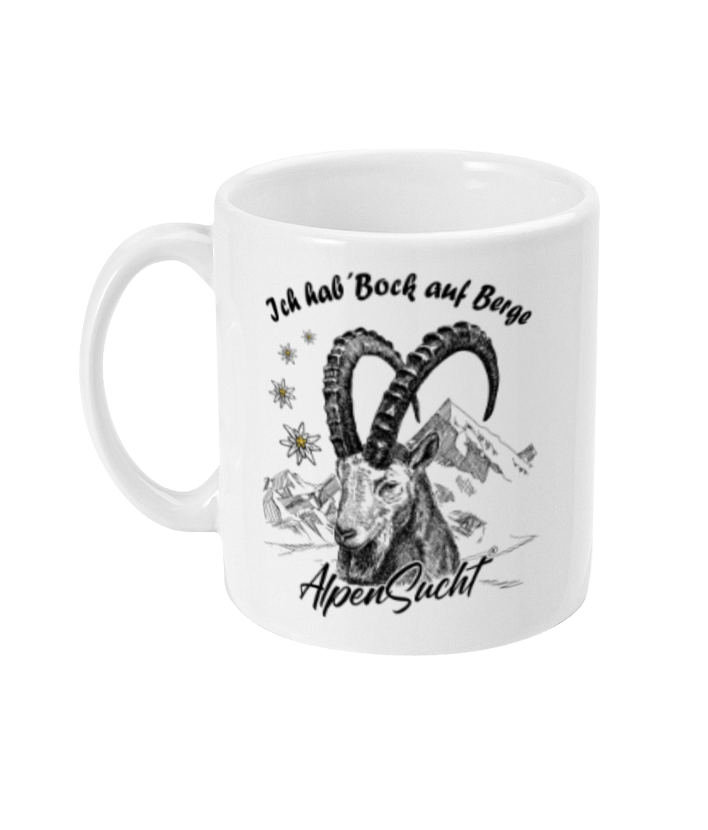 AlpenSucht® Keramiktasse "Steinbock"