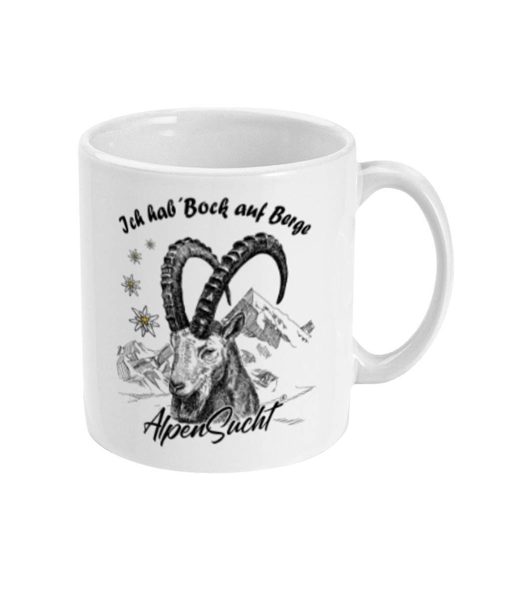 AlpenSucht® Keramiktasse "Steinbock"