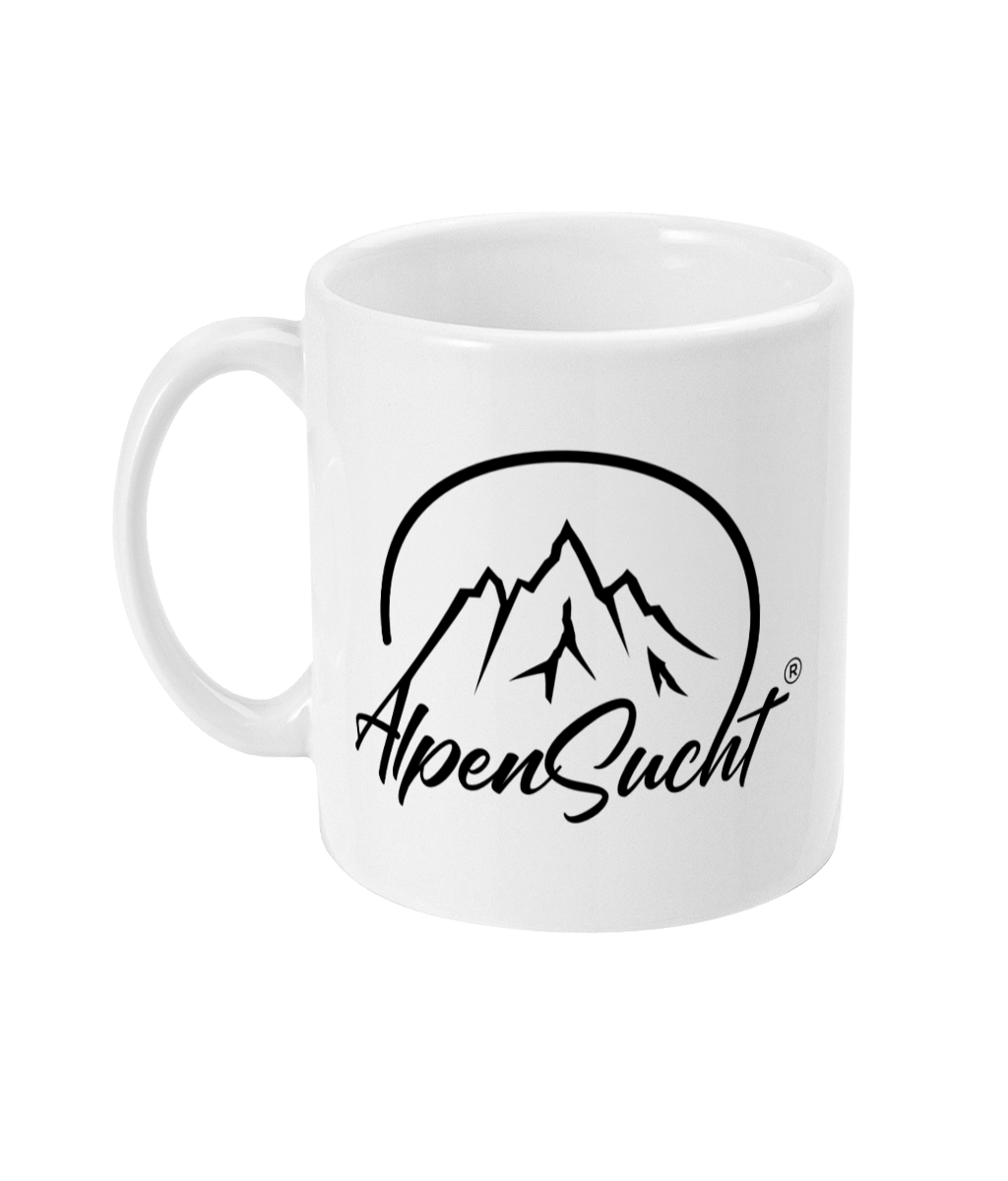 AlpenSucht® Logo Keramiktasse