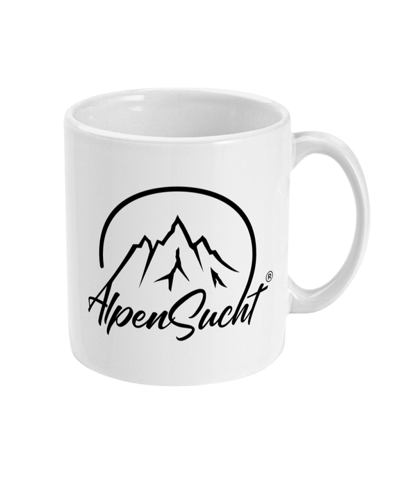 AlpenSucht® Logo Keramiktasse