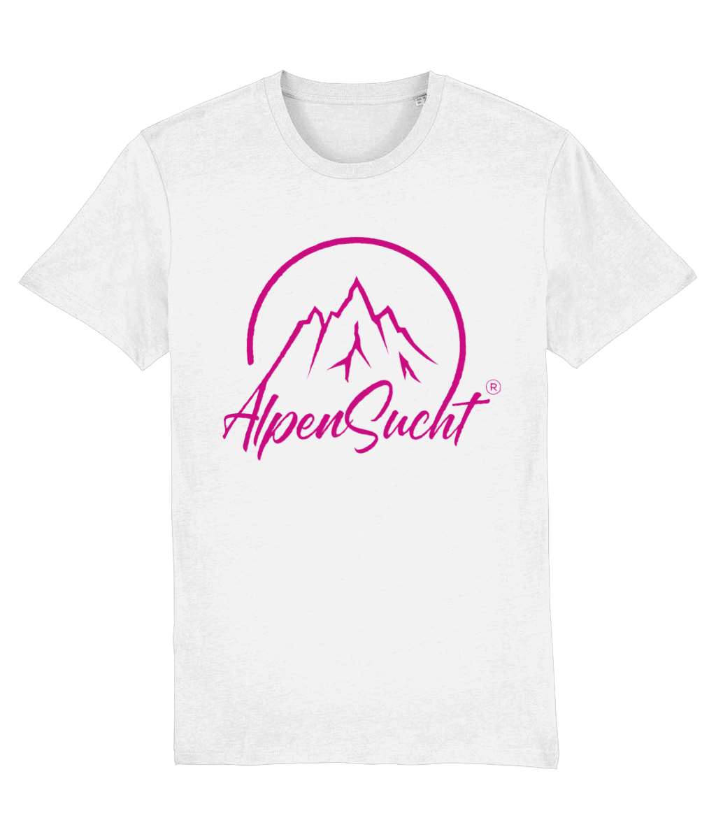 AlpenSucht® Organic Unisex T-Shirt Logo pink